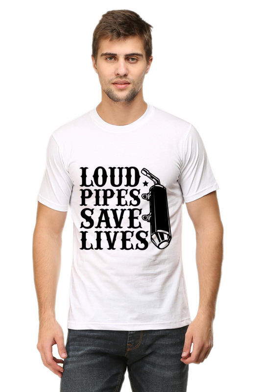 Loud Pipes Save Lives -Motorcycle ,Unisex T-Shirt