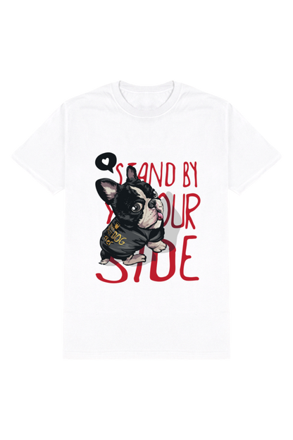 Stand By Your Side-Dog, Unisex, T-Shirt