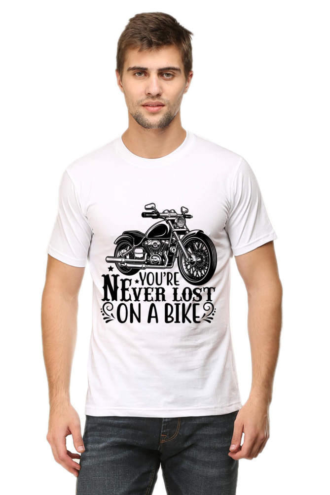 You're Never Iost On A Bike-Motorcycle ,Unisex T-Shirt