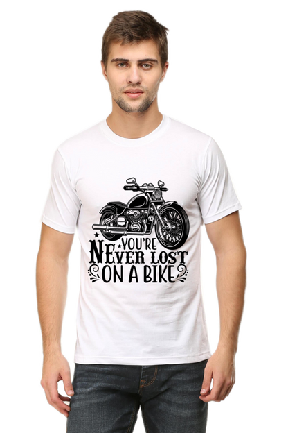 You're Never Iost On A Bike-Motorcycle ,Unisex T-Shirt