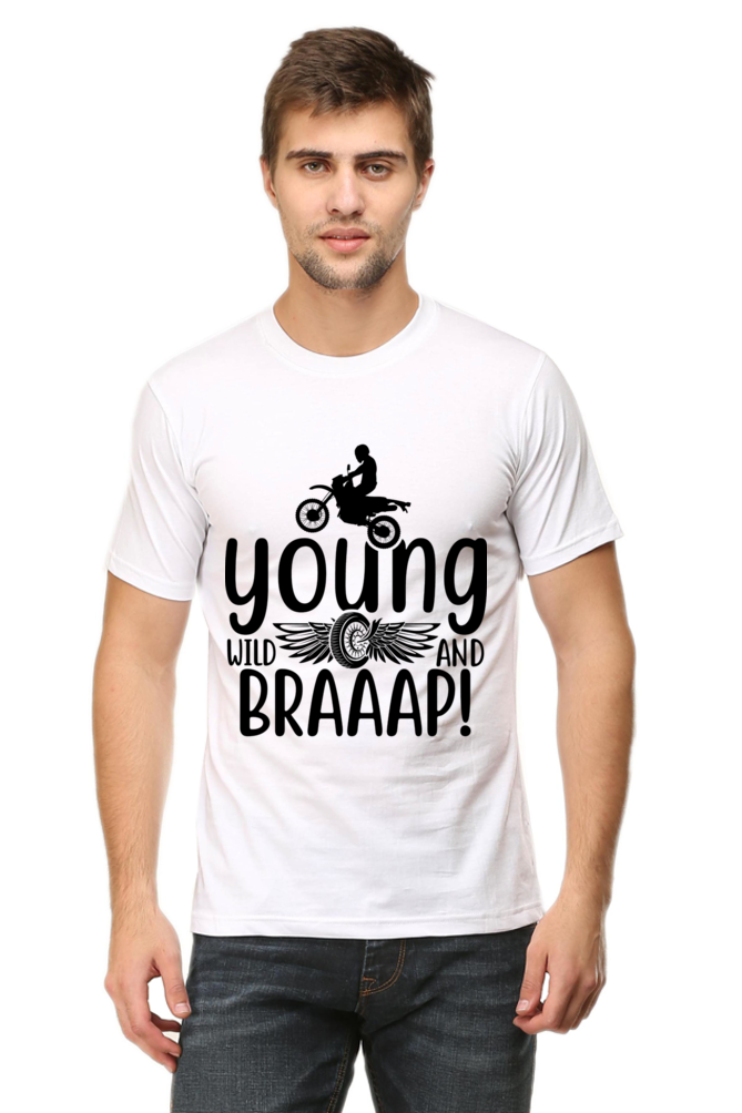 Young Wild And Braaap-Motorcycle ,Unisex T-Shirt