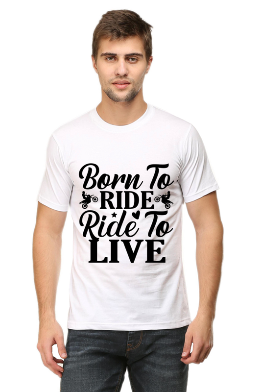 Born To Ride To Live -Motorcycle ,Unisex T-Shirt