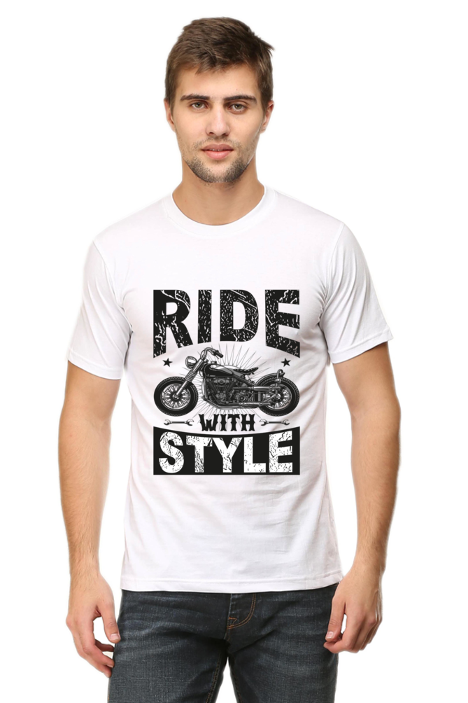 Ride With Style - Motorcycle ,Unisex T-Shirt