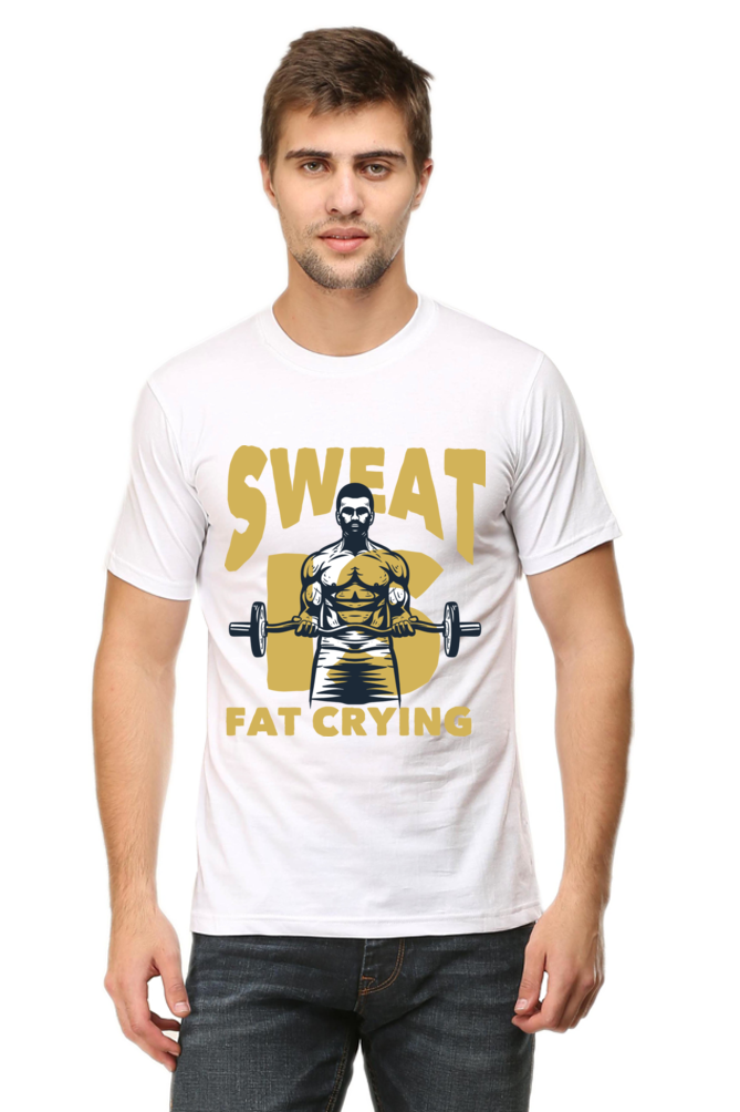 Sweat Is Fat Crying-Gym Unisex T-Shirt