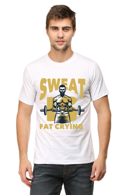 Sweat Is Fat Crying-Gym Unisex T-Shirt