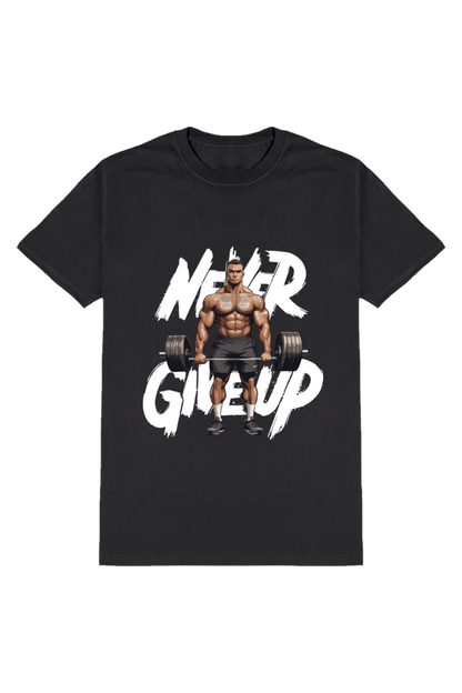 Never Give Up-Gym Unisex T-Shirt