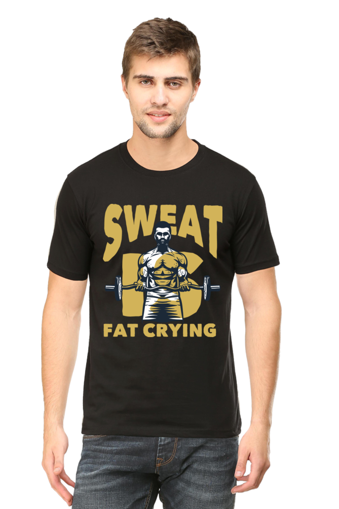 Sweat Is Fat Crying-Gym Unisex T-Shirt