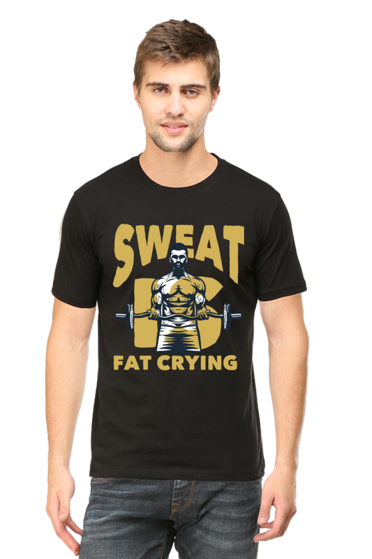 Sweat Is Fat Crying-Gym Unisex T-Shirt