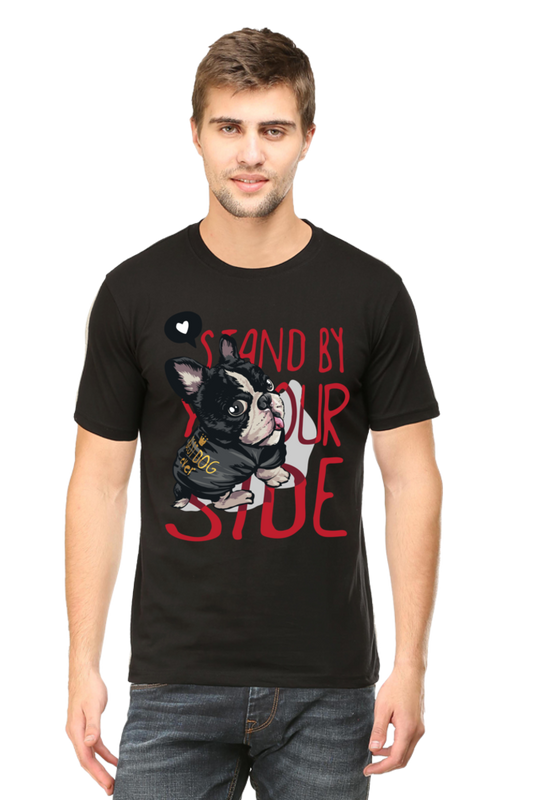 Stand By Your Side-Dog, Unisex, T-Shirt