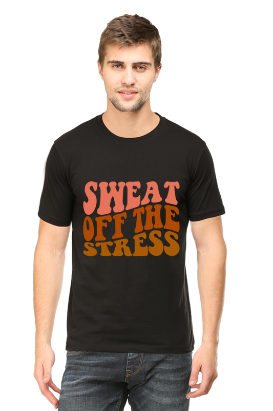 Sweat Off The Stress - Motivational Unisex T-Shirt